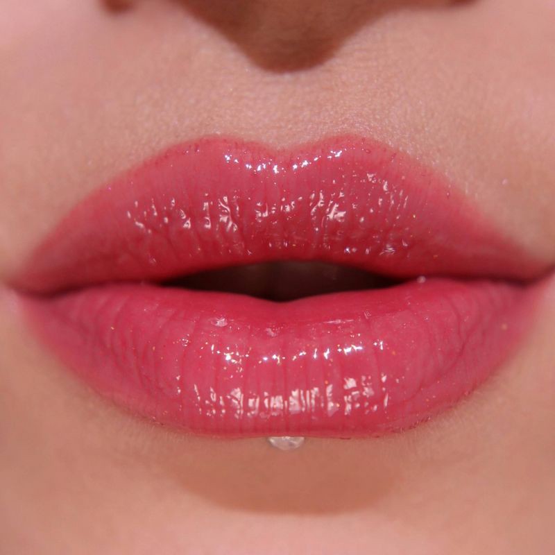 slide 5 of 8, Makeup Revolution Pout Bomb Plumping Gloss - Rosewood Rose Pink - 0.15 fl oz, 0.15 fl oz