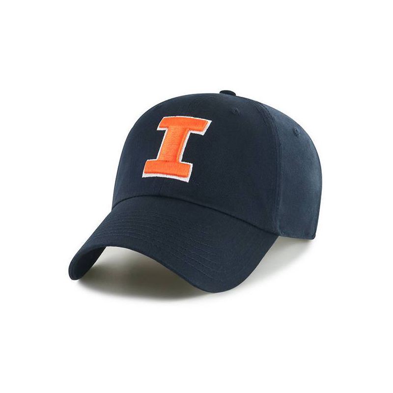slide 1 of 2, NCAA Illinois Fighting Illini Relaxed Fit Clean Up Baseball Hat: Team Logo Adjustable Strap, 1 ct