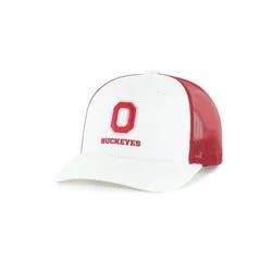 NCAA Ohio State Buckeyes Cotton Twill with Hard Mesh Baseball Hat: Adjustable Snapback, Team Logo Design