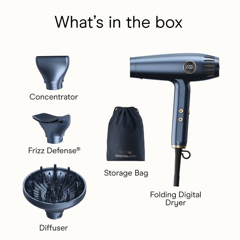slide 12 of 12, InfinitiPRO by Conair INFINITI PRO CONAIR Folding Digital Dryer, 1 ct