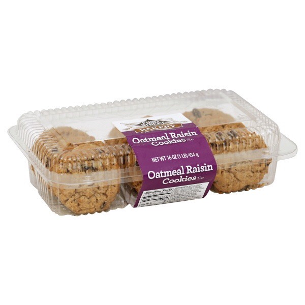 slide 1 of 1, First Street Oatmeal Raisin Cookies, 18 ct