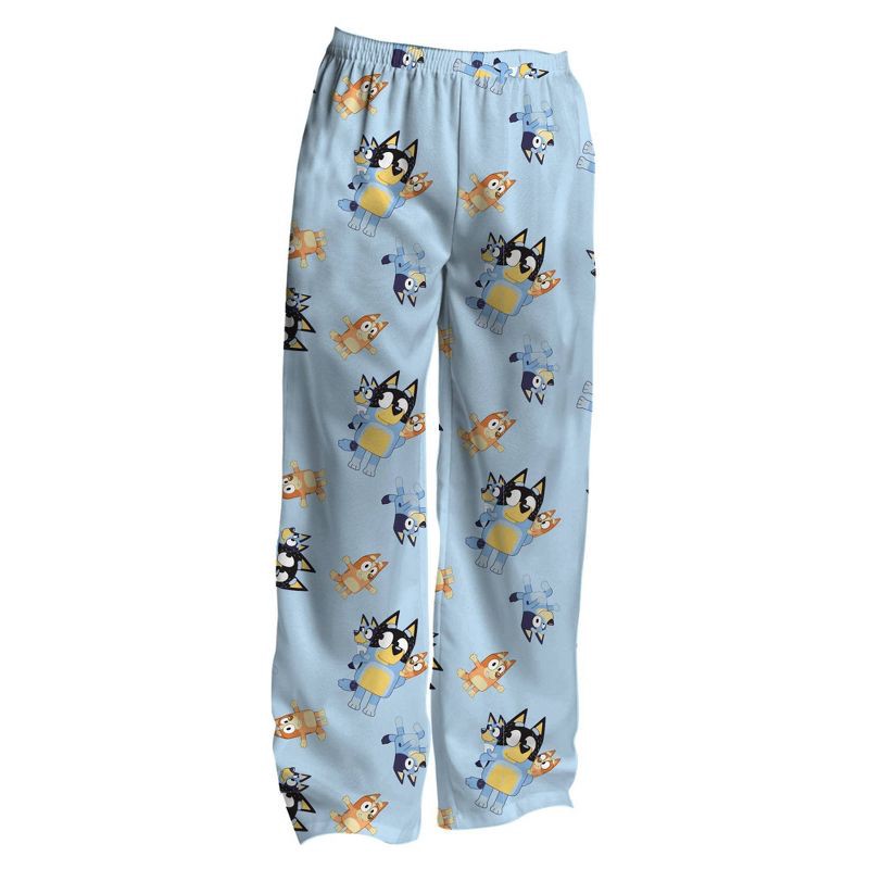 slide 2 of 3, Men's Bluey Knit Pajama Pants - Light Blue L, 1 ct