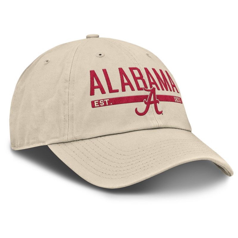 slide 3 of 4, NCAA Alabama Crimson Tide Baseball Unstructured Hat: Cotton, Adjustable, One Size Fits Most, 1 ct