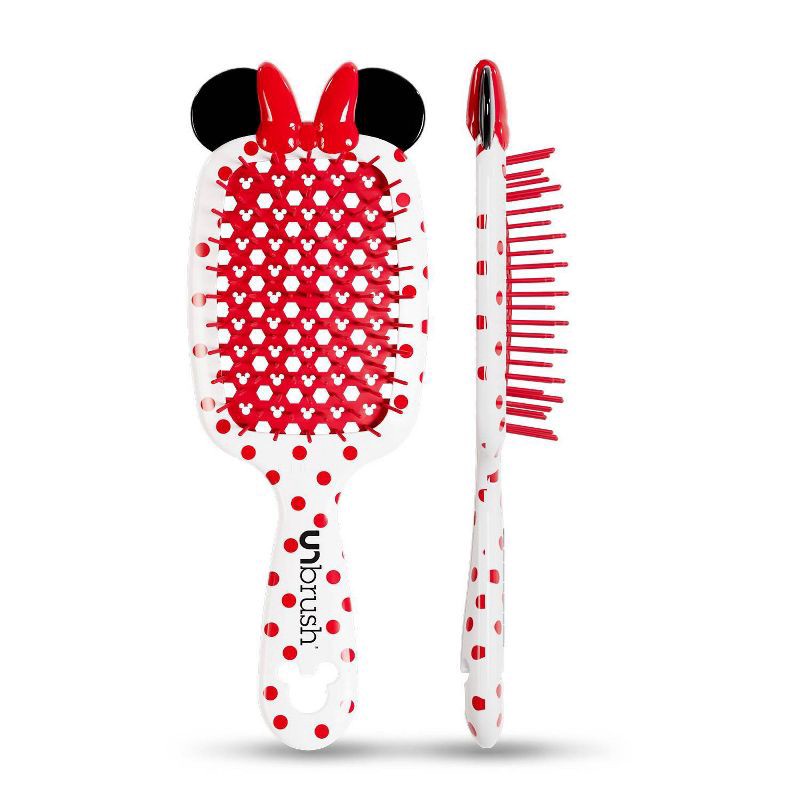 slide 2 of 3, UNbrush Minnie Mouse Detangling Hair Brush - White, 1 ct