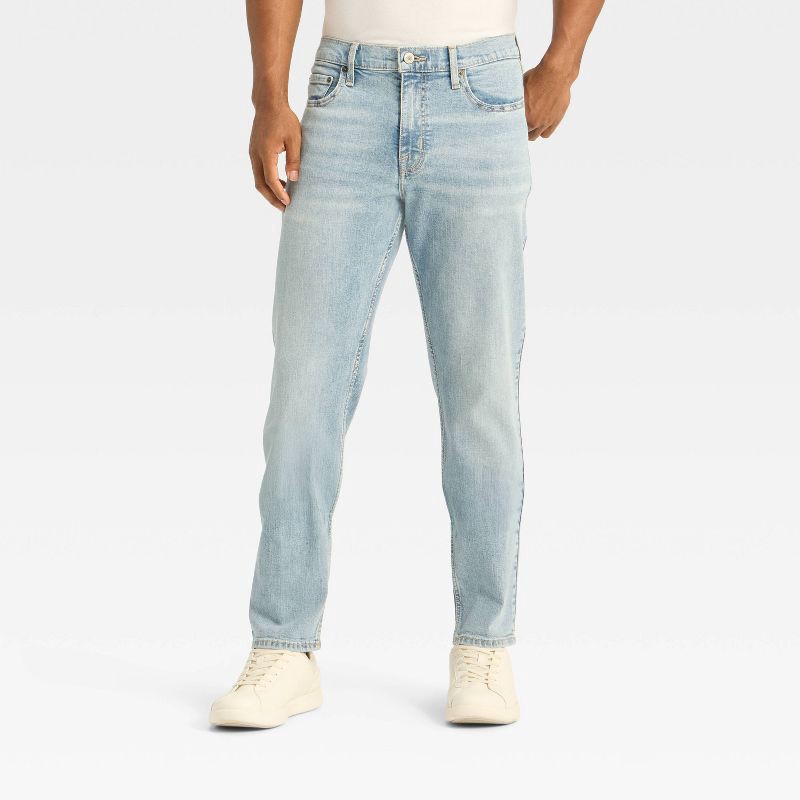 slide 1 of 3, Men's Straight Fit Jeans - Goodfellow & Co™ Medium Blue 36x32, 1 ct