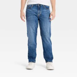 Men's Straight Fit Jeans - Goodfellow & Co™ Medium Wash 40x30