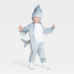 Toddler Shark Halloween Costume Jumpsuit - Hyde and EEK! Boutique™ Gray 2-3T