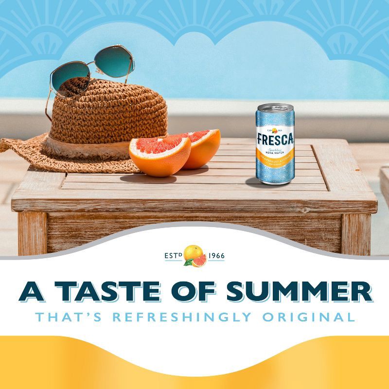 slide 2 of 8, Fresca Grapefruit Citrus Sparkling Soda Water - 10pk/7.5 fl oz Mini-Cans, 10 ct; 7.5 fl oz