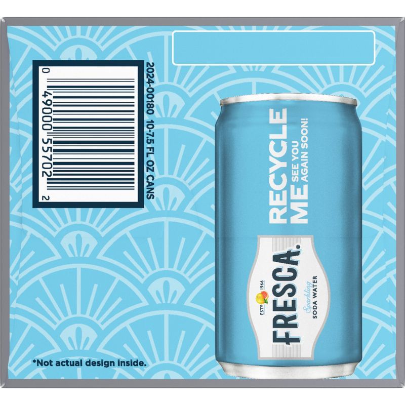 slide 7 of 7, Fresca Grapefruit Citrus Sparkling Soda Water - 10pk/7.5 fl oz Mini-Cans, 10 ct; 7.5 fl oz