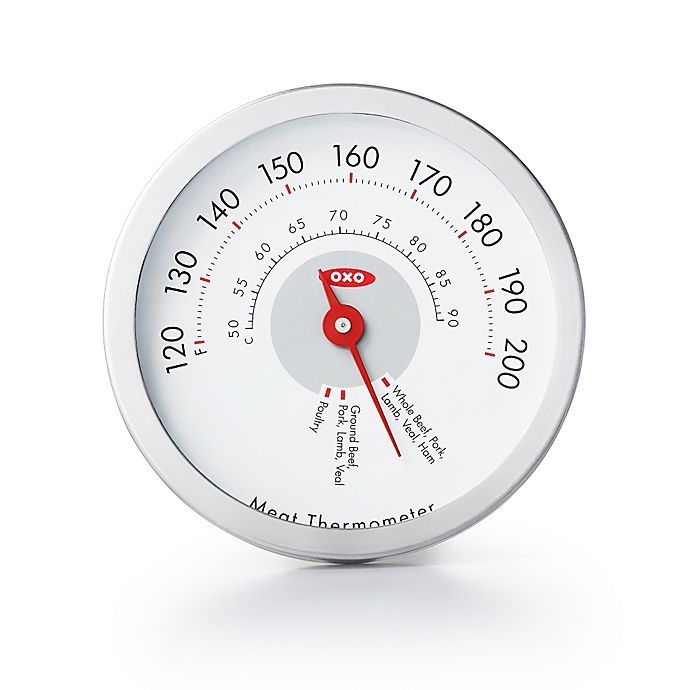 slide 4 of 6, OXO Good Grips Chef's Precision Leave-In Meat Thermometer - Silver, 1 ct