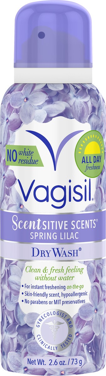 slide 2 of 3, Vagisil Scentsitive Scents Spring Lilac Dry Wash 2.6 oz, 1 ct