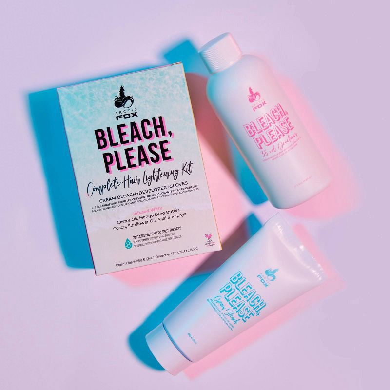 slide 2 of 4, Arctic Fox Bleach Please Creme Hair Bleach & Developer Kit - 9 fl oz, 9 fl oz