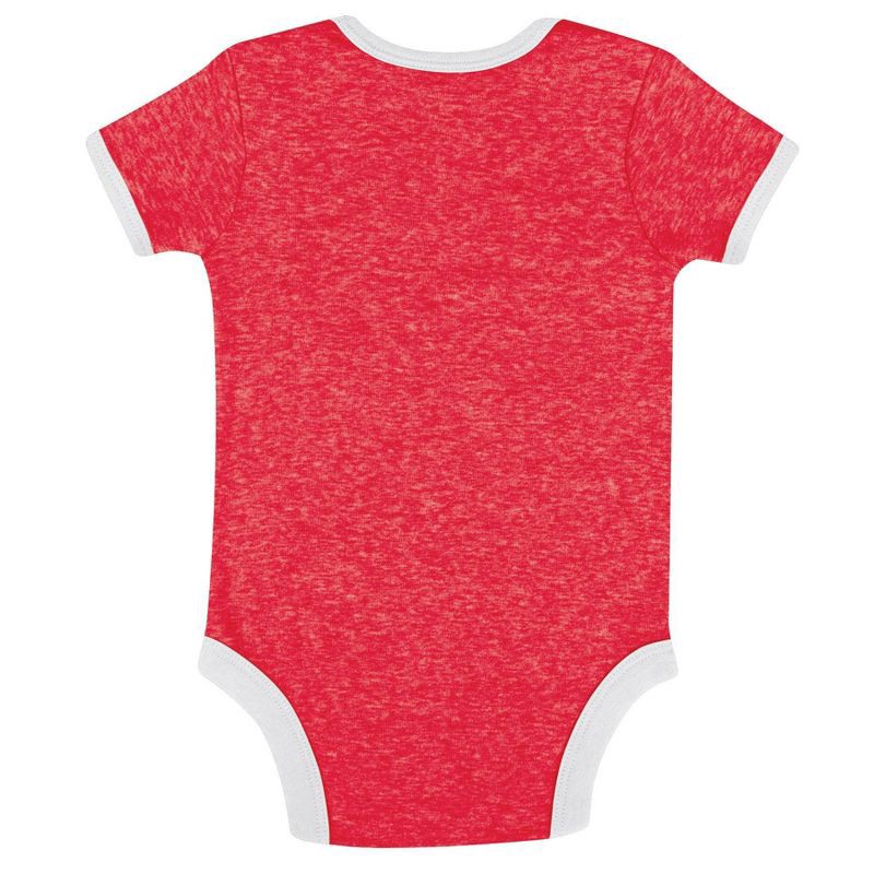 slide 4 of 7, NCAA Cincinnati Bearcats Infant Girls' 3pk Bodysuit - 0-3M: Cotton-Polyester Blend, Snap Closure, 3 ct