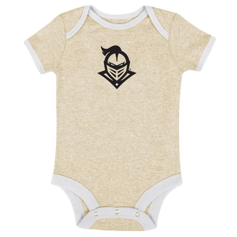 slide 3 of 7, NCAA UCF Knights Infant Girls' 3pk Bodysuit - 3-6M: Snap Closure, 3 ct