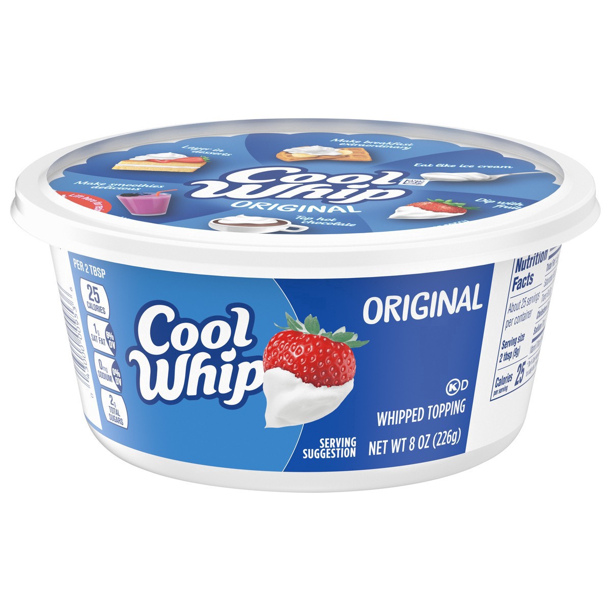 slide 2 of 13, Cool Whip Original Whipped Topping, 8 oz Tub, 8 oz