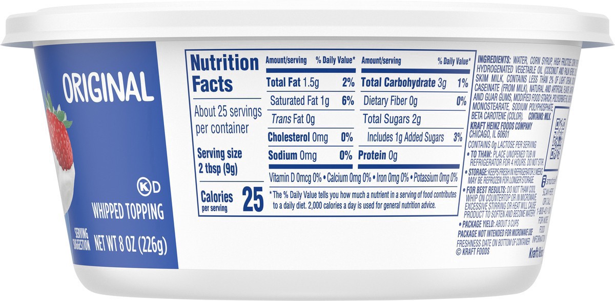 slide 6 of 13, Cool Whip Original Whipped Topping, 8 oz Tub, 8 oz