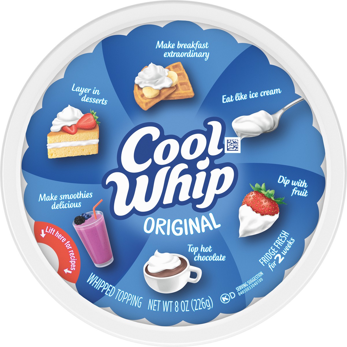 slide 9 of 13, Cool Whip Original Whipped Topping, 8 oz Tub, 8 oz