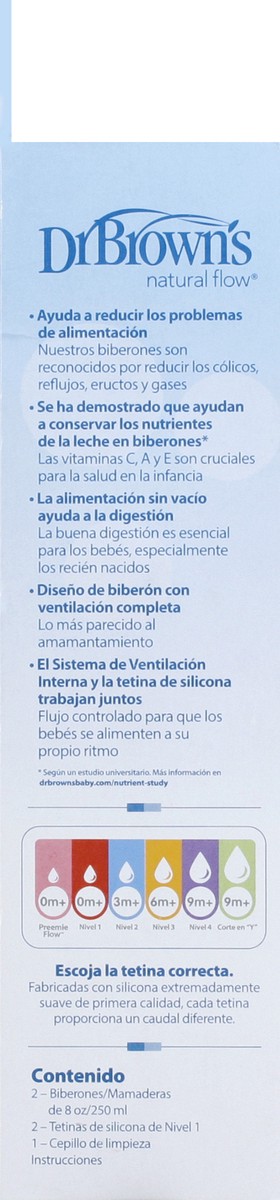 slide 10 of 10, Dr. Brown's Options+ 2 Pack 8 Ounce Anti-Colic Bottle 2 ea, 2 ct