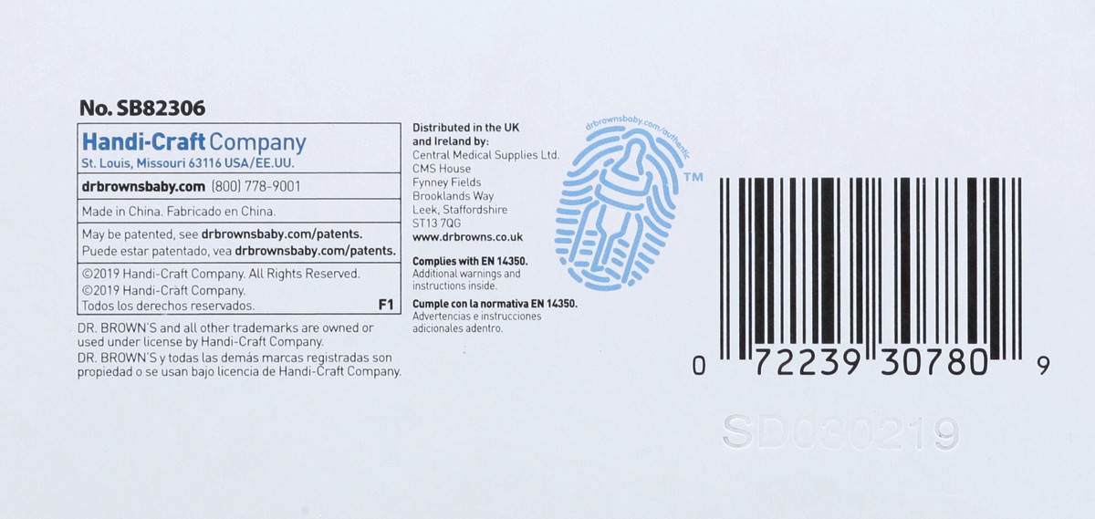 slide 6 of 10, Dr. Brown's Options+ 2 Pack 8 Ounce Anti-Colic Bottle 2 ea, 2 ct