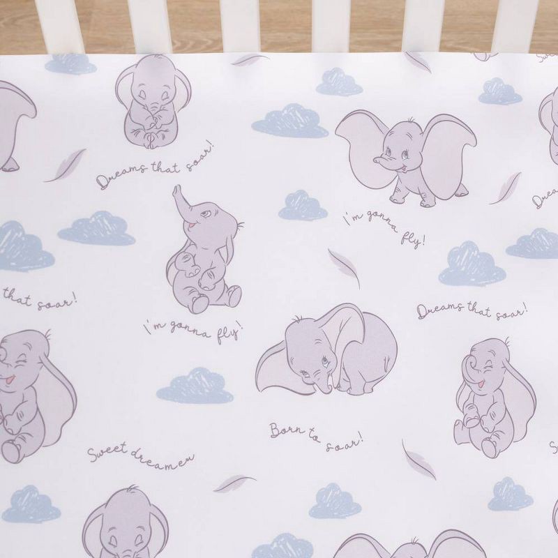 slide 2 of 4, Disney Dumbo Fitted Crib Sheet, 1 ct