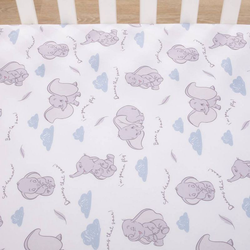 slide 4 of 4, Disney Dumbo Fitted Crib Sheet, 1 ct