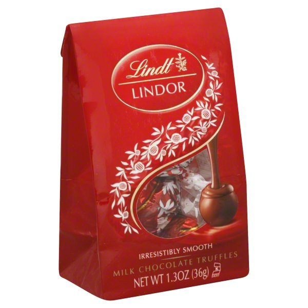 slide 1 of 4, Lindt Lindor Milk Chocolate Truffles 1.3oz, 1.3 oz