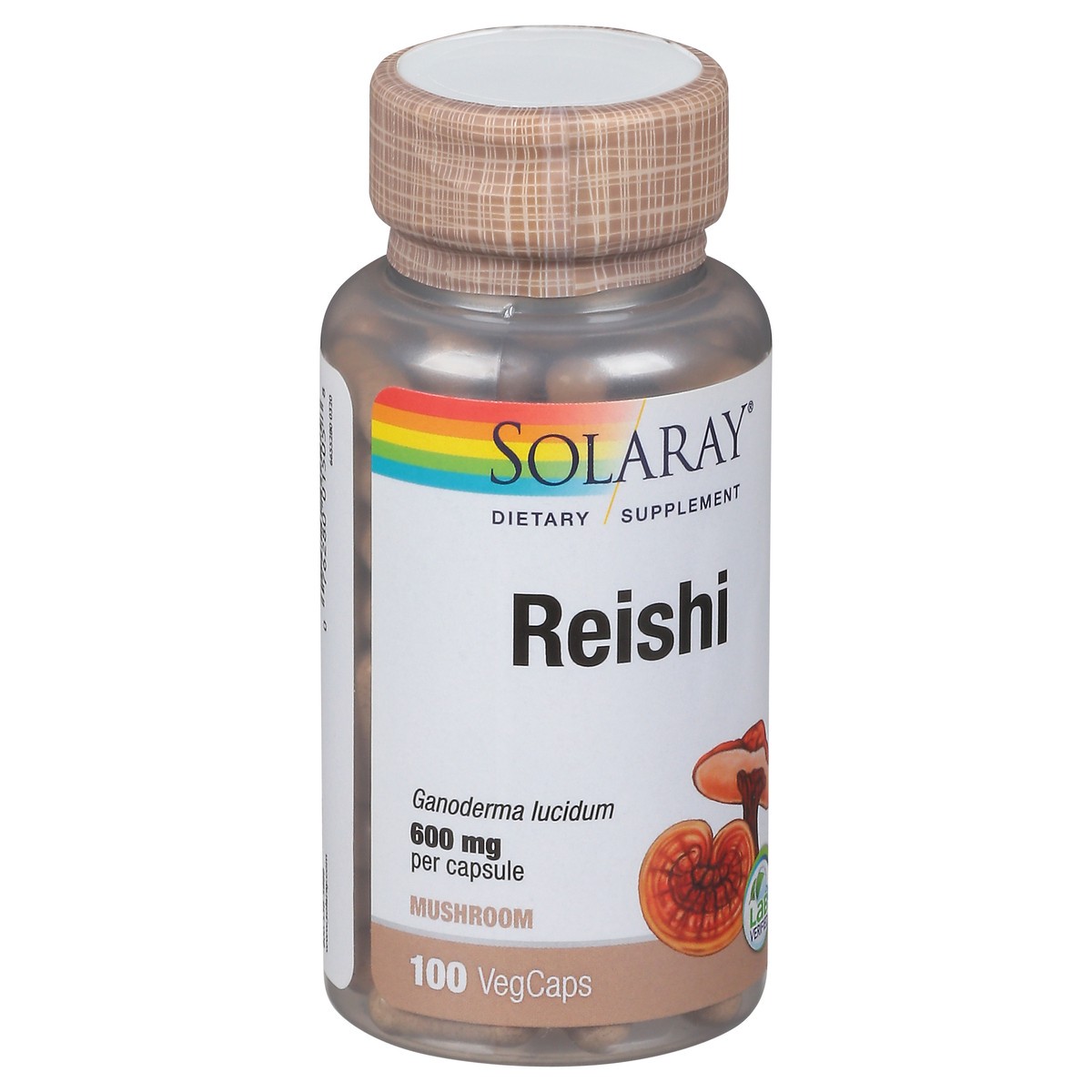 slide 3 of 12, Solaray Reishi Mushroom, 100 ct