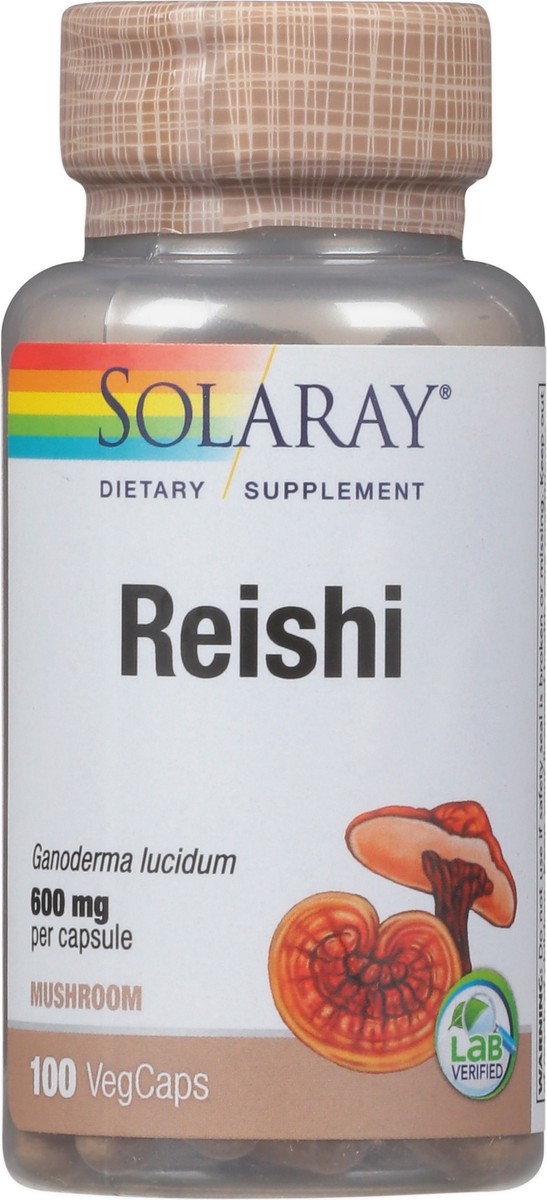 slide 7 of 12, Solaray Reishi Mushroom, 100 ct