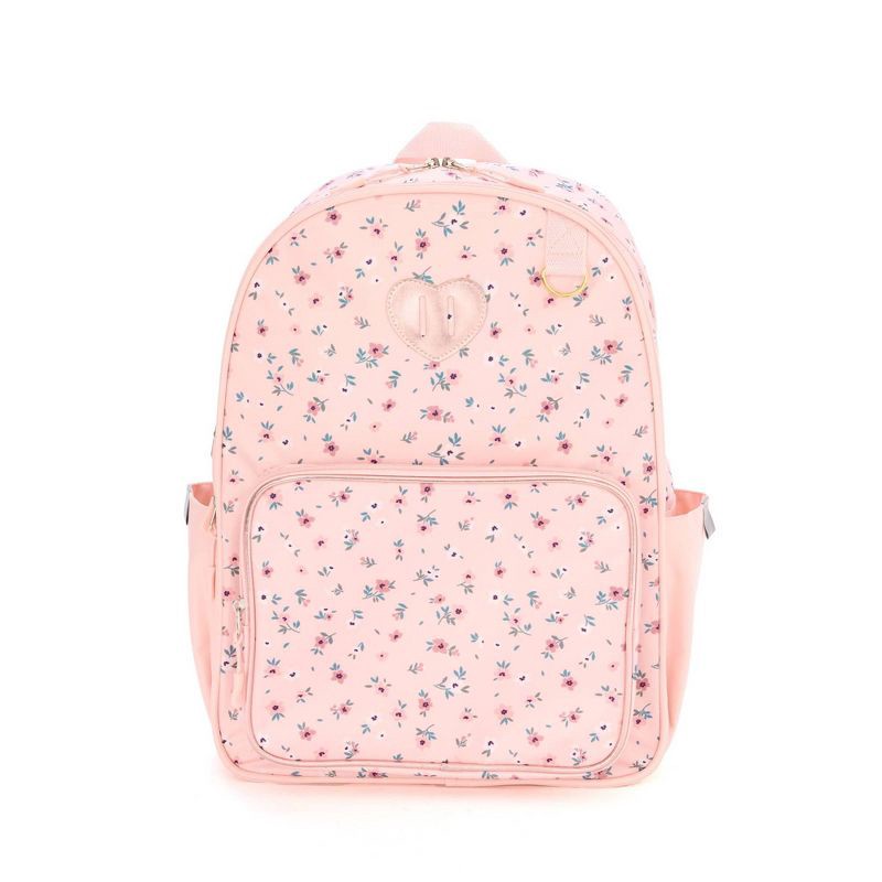 slide 2 of 11, Locker Club Kids' 16L Nylon Backpack with Headphone Pencil Pouch - Assorted Pink, 16 liter