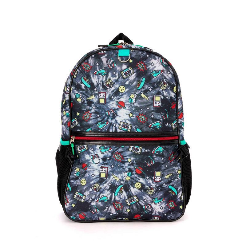 slide 2 of 13, Locker Club Kids' 16L Kids Backpack with Lunch Box Headphone - Black: Preschool, Tear-Resistant, 16 liter