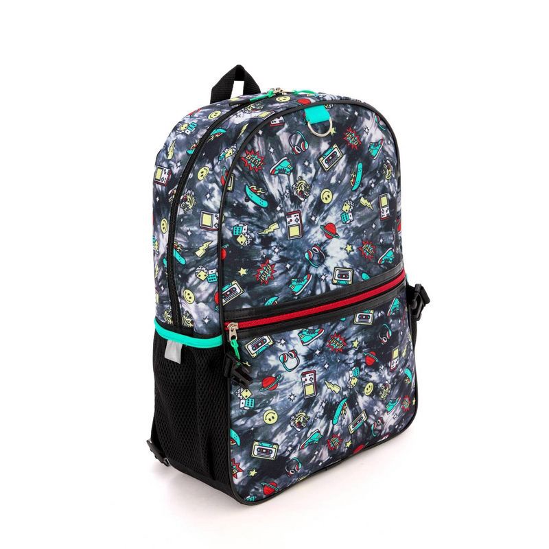 slide 3 of 13, Locker Club Kids' 16L Kids Backpack with Lunch Box Headphone - Black: Preschool, Tear-Resistant, 16 liter