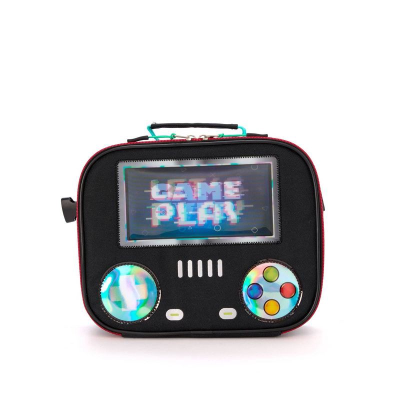 slide 6 of 13, Locker Club Kids' 16L Kids Backpack with Lunch Box Headphone - Black: Preschool, Tear-Resistant, 16 liter