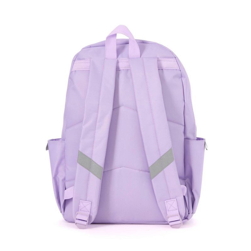 slide 4 of 10, Locker Club Kids' 16L Nylon Backpack with Headphone Pencil Pouch - Lavender: Lightweight School Bag, 16 liter