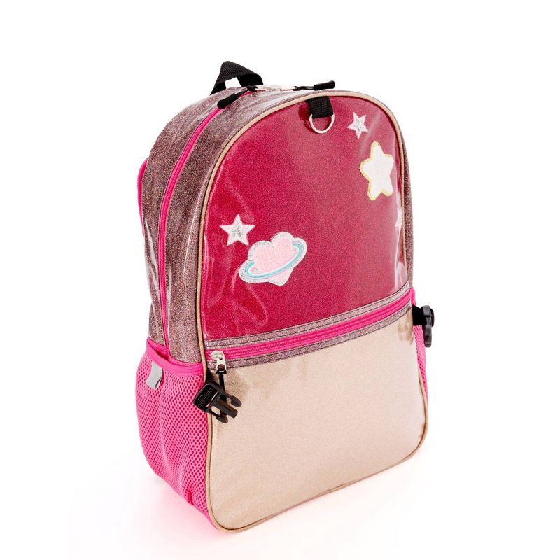 slide 3 of 13, Locker Club Kids' 16L Kids Backpack with Lunch Box Headphone - Red/Gray: Preschool Backpack, 16 liter