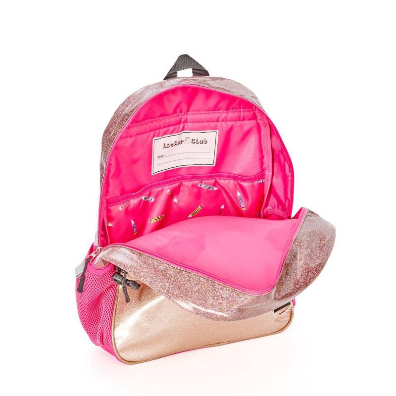 slide 5 of 13, Locker Club Kids' 16L Kids Backpack with Lunch Box Headphone - Red/Gray: Preschool Backpack, 16 liter