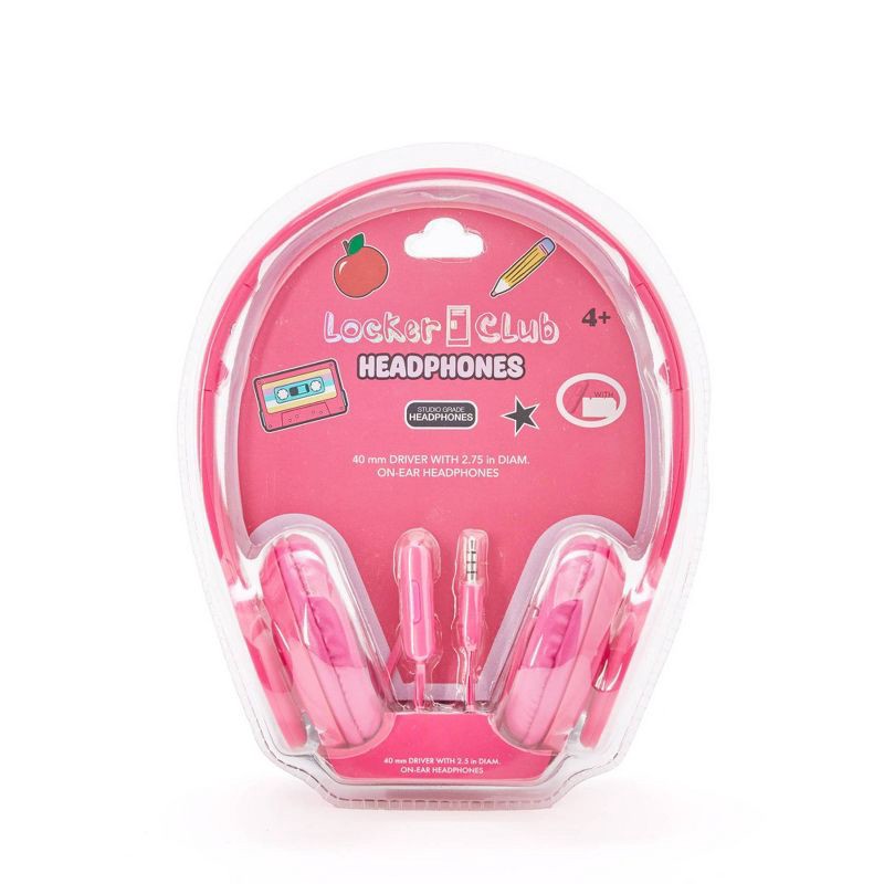 slide 7 of 13, Locker Club Kids' 16L Kids Backpack with Lunch Box Headphone - Red/Gray: Preschool Backpack, 16 liter