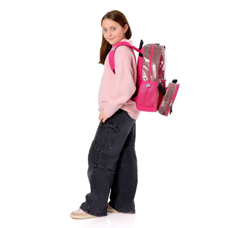 slide 9 of 13, Locker Club Kids' 16L Kids Backpack with Lunch Box Headphone - Red/Gray: Preschool Backpack, 16 liter