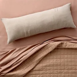 European Flax Linen Body Pillow Cover Natural Undyed - Casaluna™