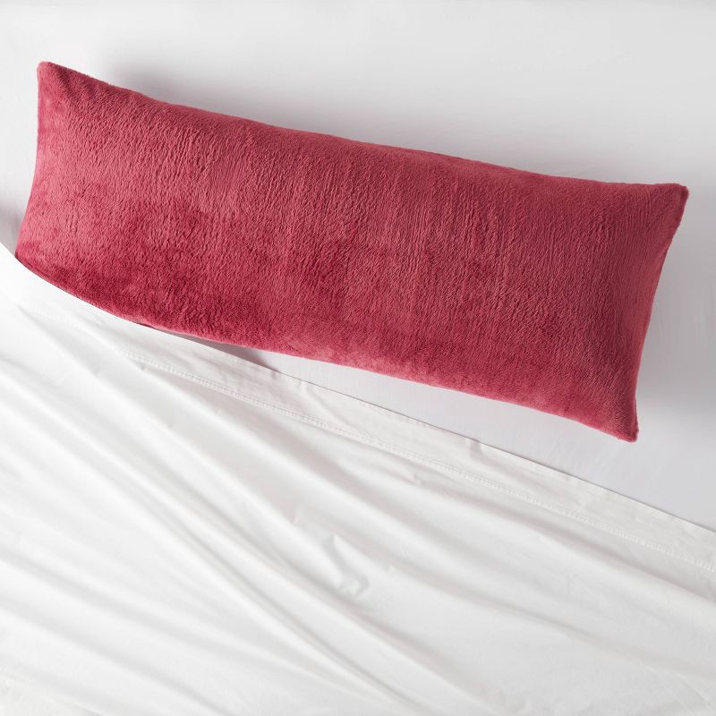 slide 2 of 3, Plush Body Pillow Cover Dark Mauve - Room Essentials ™, 1 ct