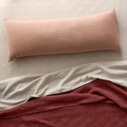 Blissful Double Cloth Body Pillow Cover Light Adobe Clay - Casaluna™