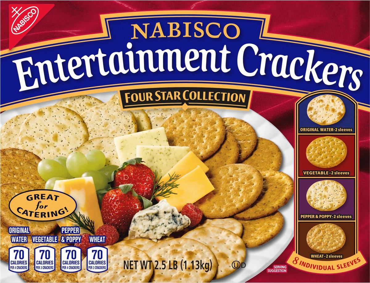 slide 1 of 14, Nabisco Four Star Collection Entertainment Crackers 8 ea, 40.2 oz