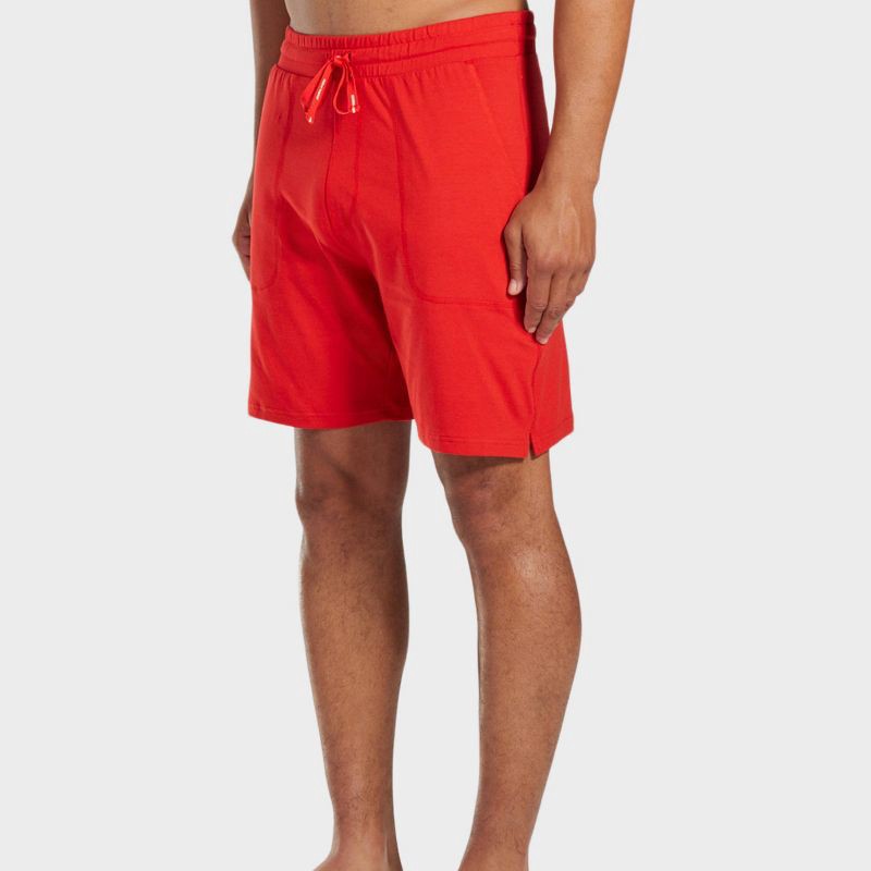 slide 4 of 6, Pair of Thieves Men's Super Soft Lounge Pajama Shorts - Red M: Cotton-Viscose Blend, Drawstring Waist, Pockets, 1 ct