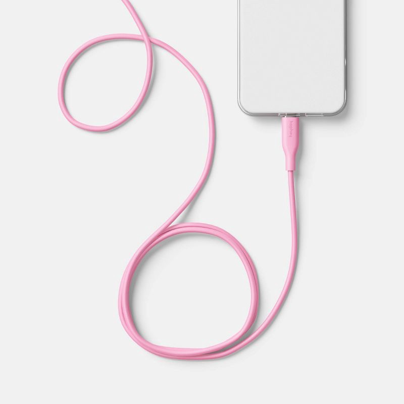 slide 2 of 3, 6' A+L Silicone Cable - heyday™ Candy Pink, 1 ct