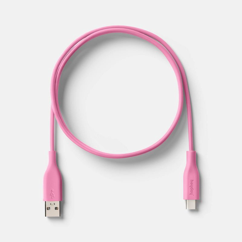 slide 3 of 3, 6' A+C Silicone Cable - heyday™ Candy Pink, 1 ct