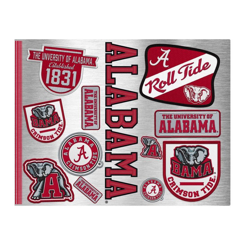 slide 2 of 4, NCAA Alabama Crimson Tide Varsity Thirst Water Bottle - 24oz: Stainless Steel, Plastic Lid, 24 oz