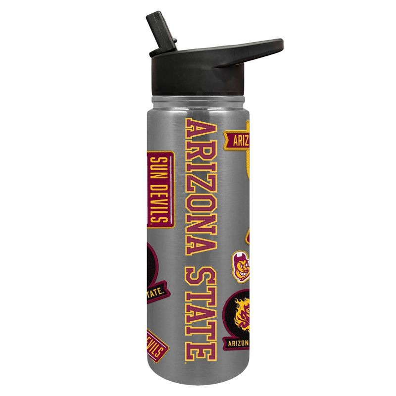 slide 1 of 4, NCAA Arizona State Sun Devils Varsity Thirst Water Bottle - 24oz: Stainless Steel, Portable Drinkware, 24 oz