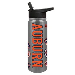 NCAA Auburn Tigers Varsity Thirst Water Bottle - 24oz: Stainless Steel, Plastic Lid