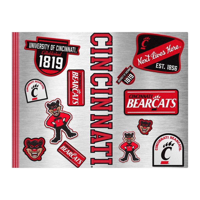 slide 2 of 4, NCAA Cincinnati Bearcats Varsity Thirst Water Bottle - 24oz: Stainless Steel, Plastic Lid, 24 oz