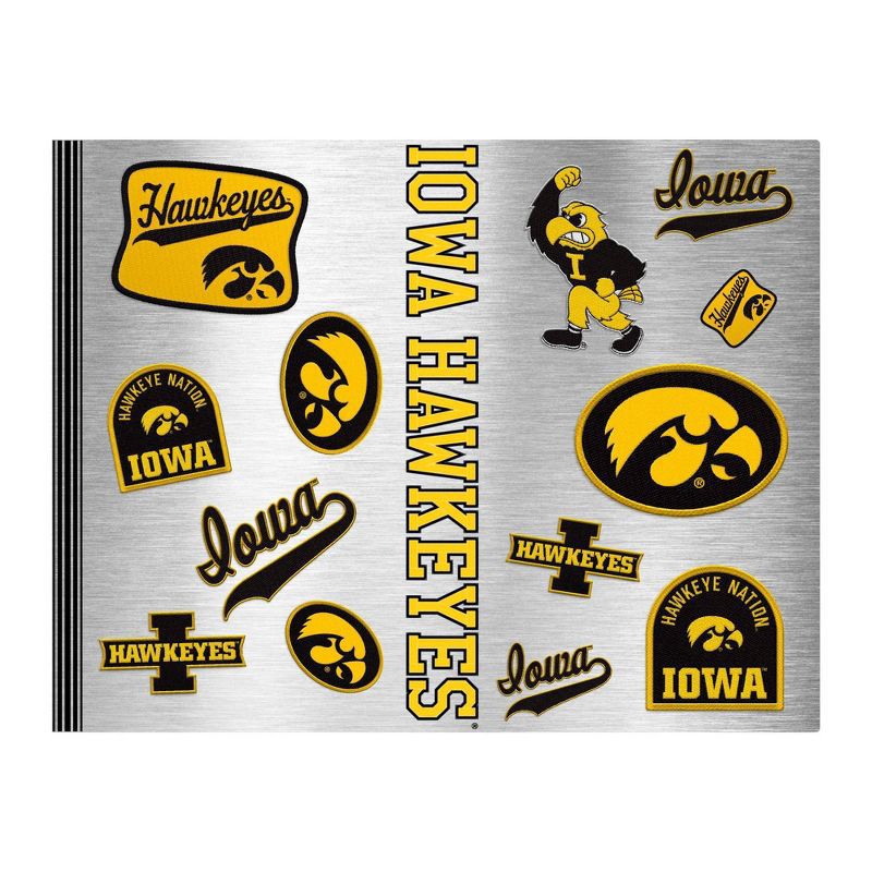 slide 2 of 4, NCAA Iowa Hawkeyes Varsity Thirst Water Bottle - 24oz: Stainless Steel, Plastic Lid, 24 oz