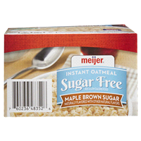 slide 15 of 29, Meijer Sugar Free Maple Brown Sugar Instant Oatmeal, 10 ct